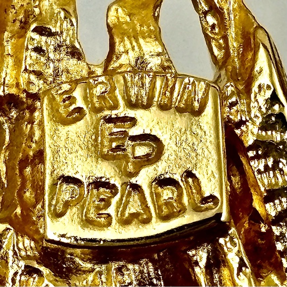 ERWIN PEARL Vintage Scarecrow Brooch - Picture 4 of 4